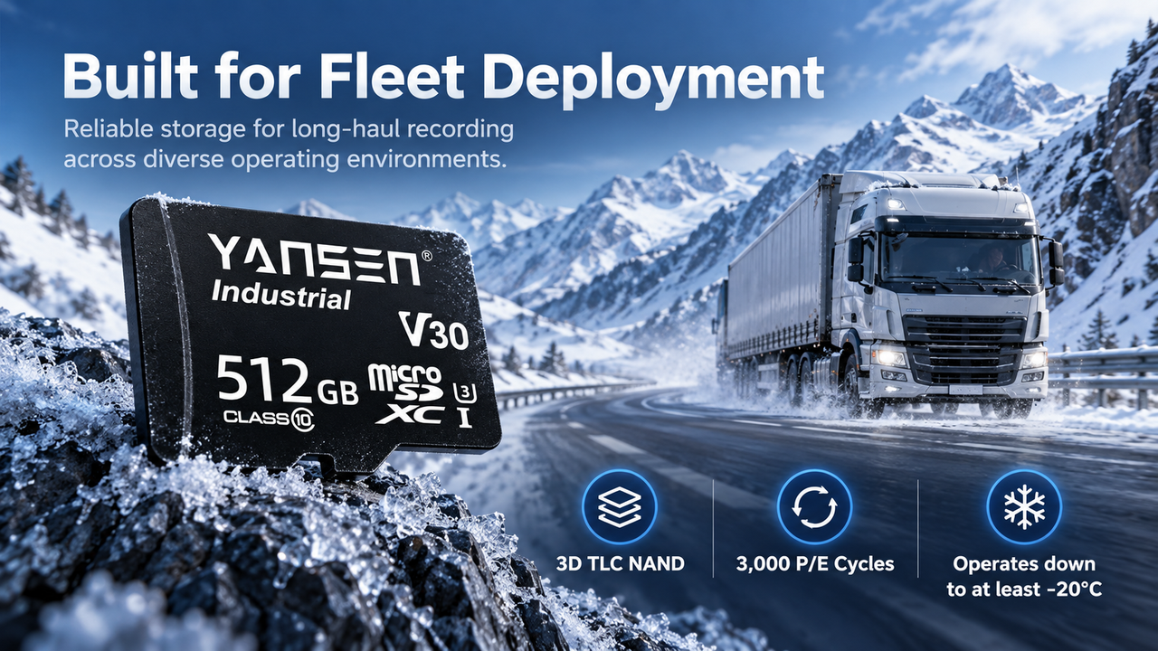 YANSEN Freight Truck MDVR Customer Case 4 industrial ssd